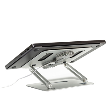 Aluminum Laptop Stand with Dual Cooling Fans