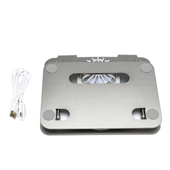 Aluminum Laptop Stand with Dual Cooling Fans