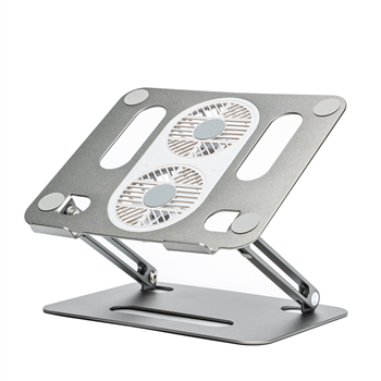 Aluminum Laptop Stand with Dual Cooling Fans