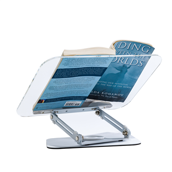 Clear 360° Rotating Desktop Book & Device Stand
