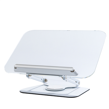 Clear 360° Rotating Desktop Book & Device Stand