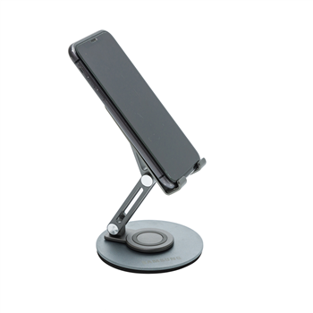 Adjustable Aluminum Phone Stand with Round Base