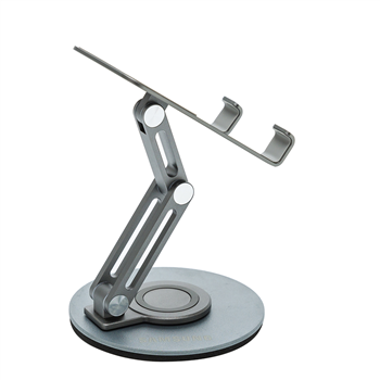 Adjustable Aluminum Phone Stand with Round Base