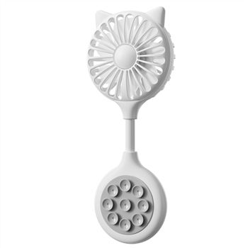 Rechargeable Mini Fan with Suction Cup Base