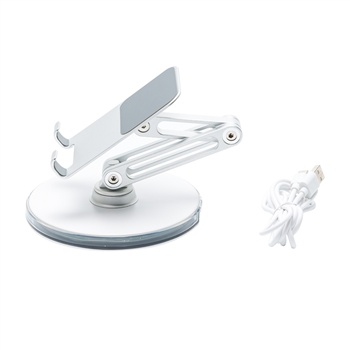 RGB LED Light-Up Adjustable Desktop Stand for Phone & Tablet