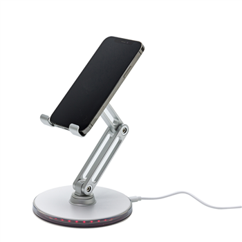 RGB LED Light-Up Adjustable Desktop Stand for Phone & Tablet
