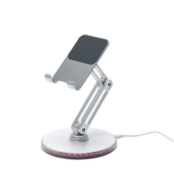 RGB LED Light-Up Adjustable Desktop Stand for Phone & Tablet