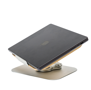 Swivel Adjustable Wood & Aluminum Book/Laptop Stand
