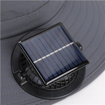 Solar-Powered Cooling Hat with Fan