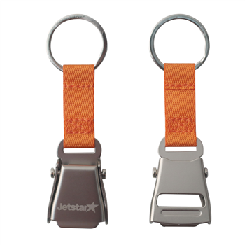 Airplane Seatbelt Buckle Keychain