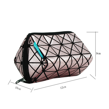 Geometric Pattern PU Cosmetic Bag