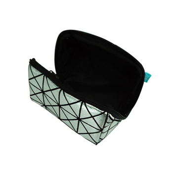 Geometric Pattern PU Cosmetic Bag