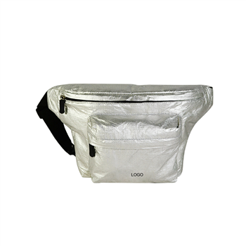 Tyvek Fanny Pack with Dual Zippered Pockets