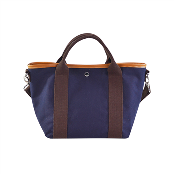 Canvas Shoulder Tote Bag with Front Pocket