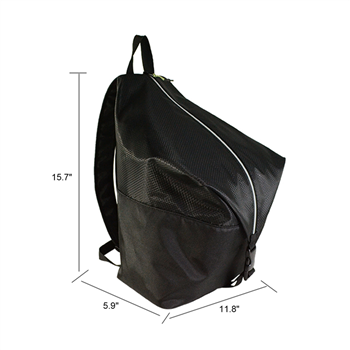 Triangular Zipper Nylon Backpack