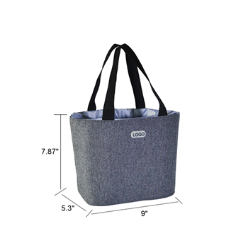 Compact Two-Tone Insulated Cooler Tote