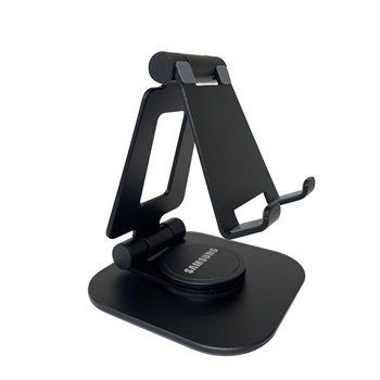 Foldable Rotating Metal Phone Stand for Desktop Use