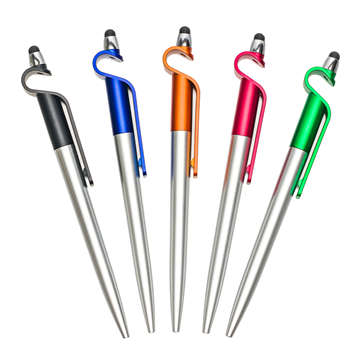 ABS Twist-Action Stylus Ballpoint Pen with Clip